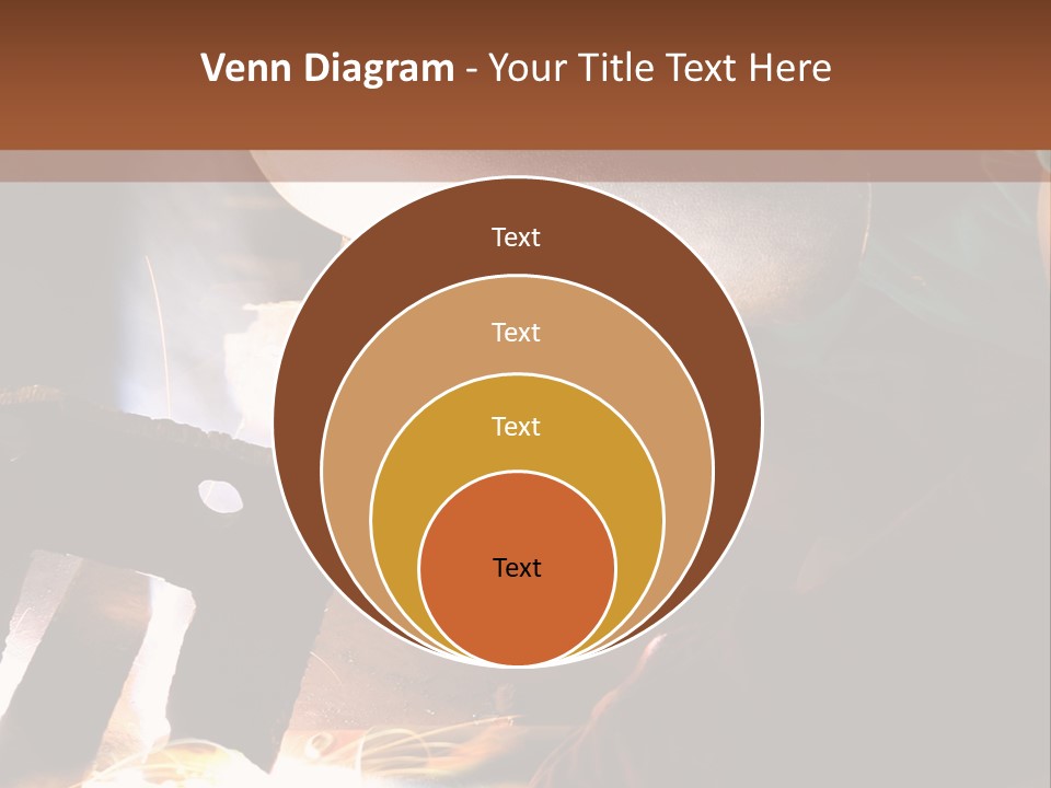 A Person Working On A Piece Of Metal With Sparks PowerPoint Template