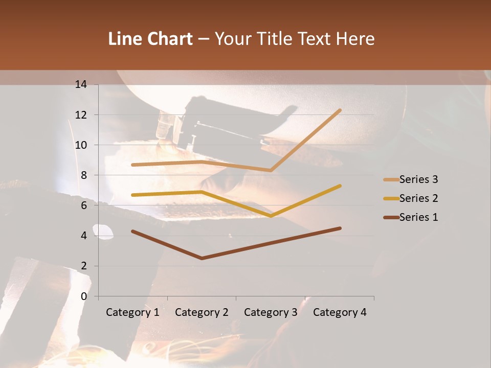 A Person Working On A Piece Of Metal With Sparks PowerPoint Template