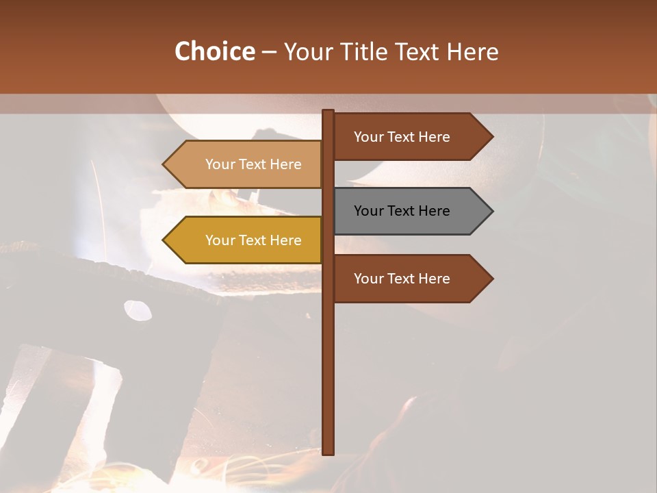 A Person Working On A Piece Of Metal With Sparks PowerPoint Template