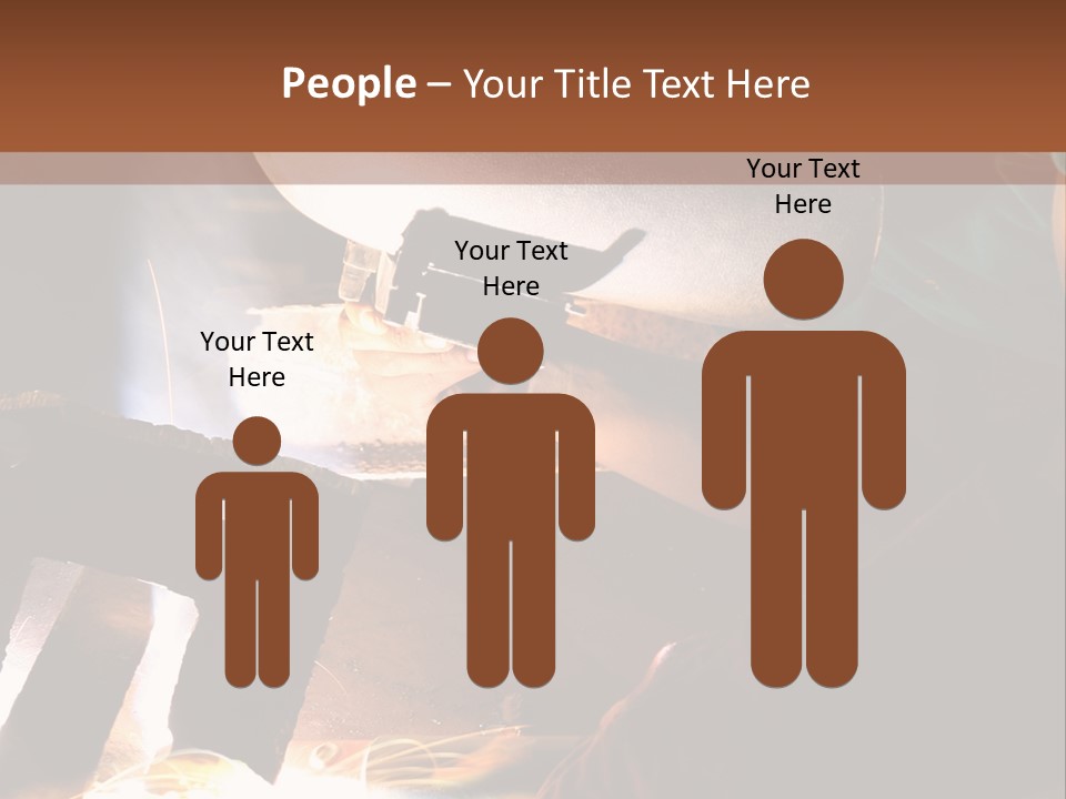 A Person Working On A Piece Of Metal With Sparks PowerPoint Template