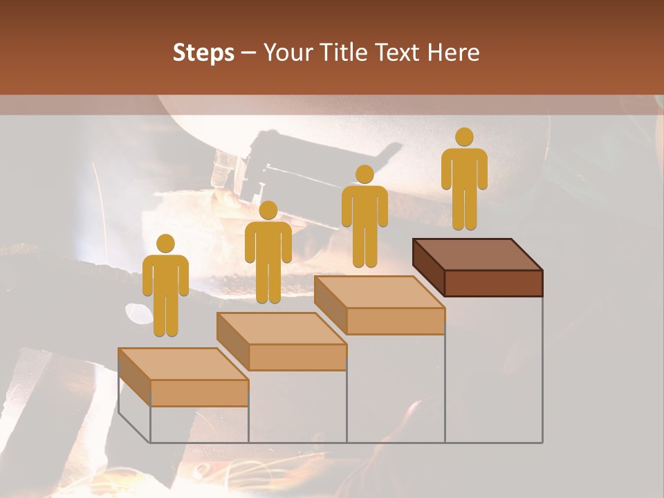 A Person Working On A Piece Of Metal With Sparks PowerPoint Template