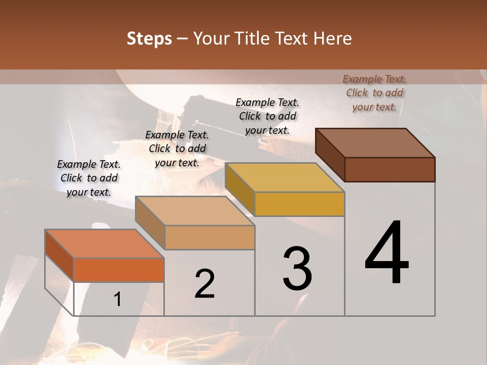 A Person Working On A Piece Of Metal With Sparks PowerPoint Template