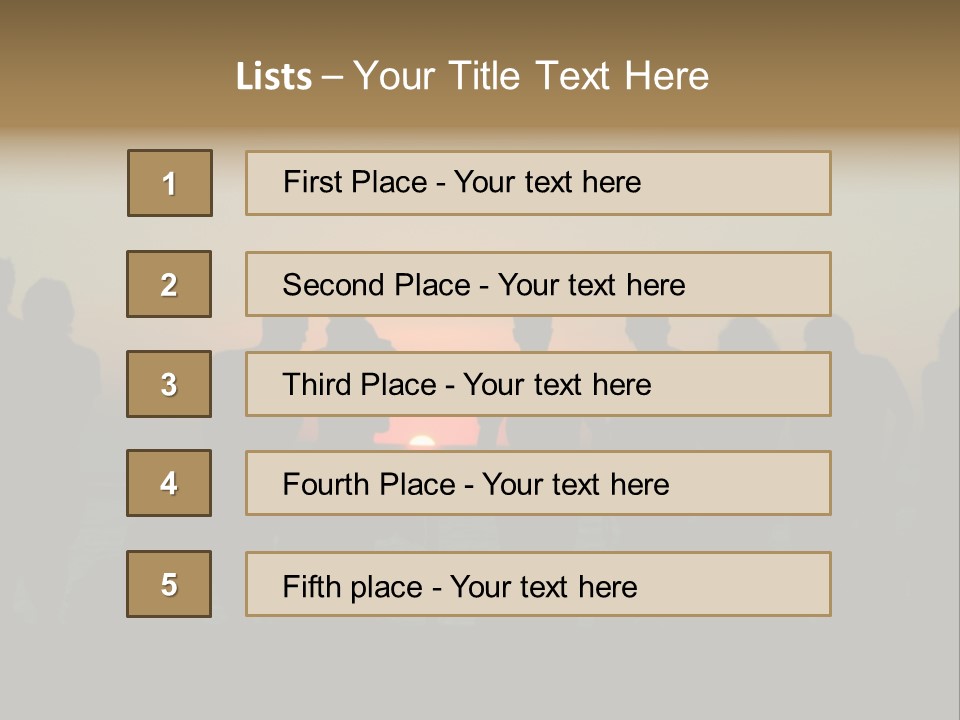 Sunset On The Sea PowerPoint Template
