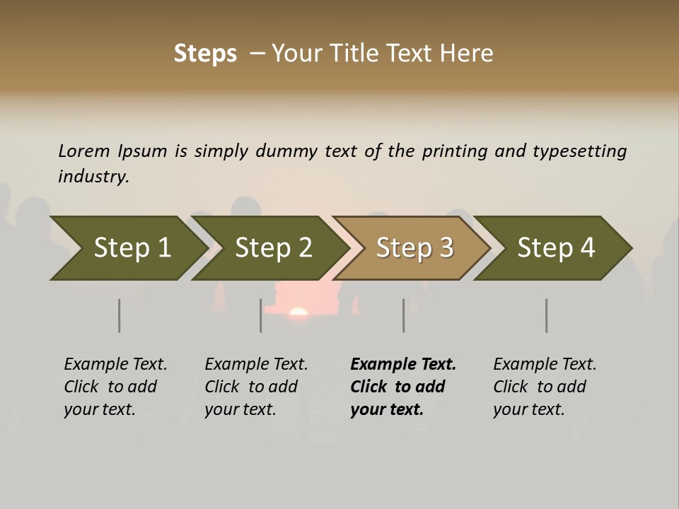 Sunset On The Sea PowerPoint Template