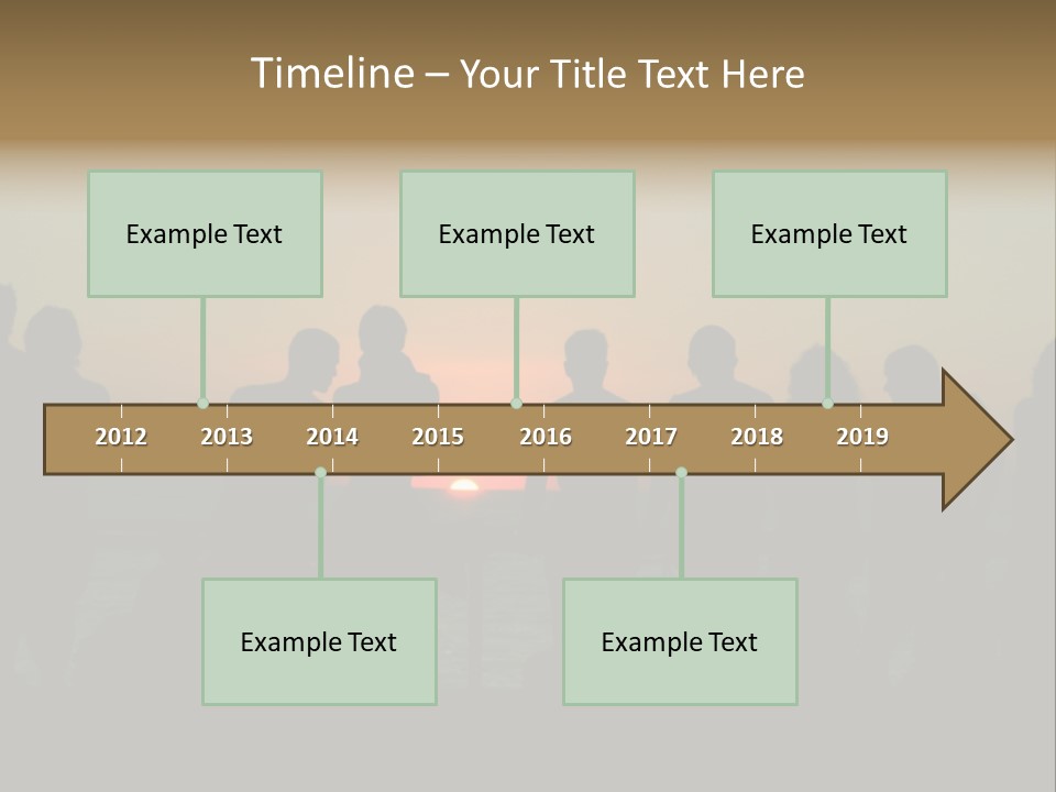 Sunset On The Sea PowerPoint Template