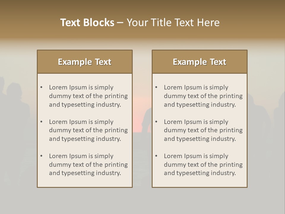 Sunset On The Sea PowerPoint Template