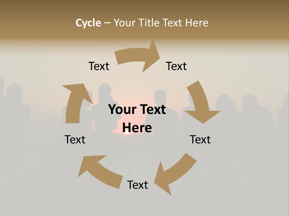 Sunset On The Sea PowerPoint Template