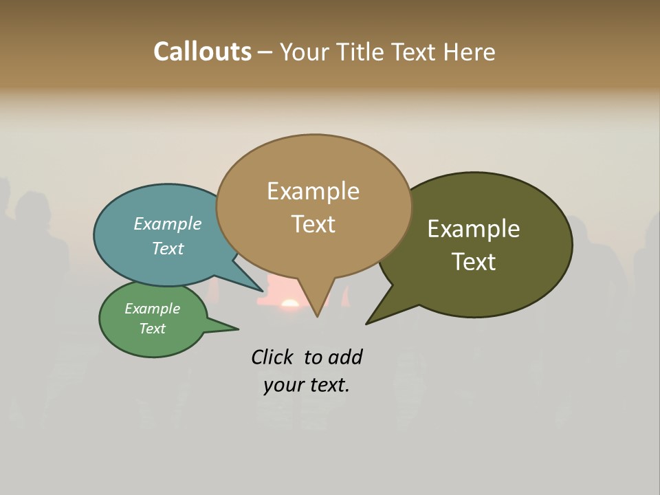 Sunset On The Sea PowerPoint Template