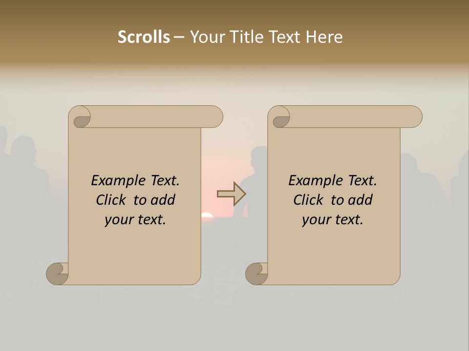 Sunset On The Sea PowerPoint Template