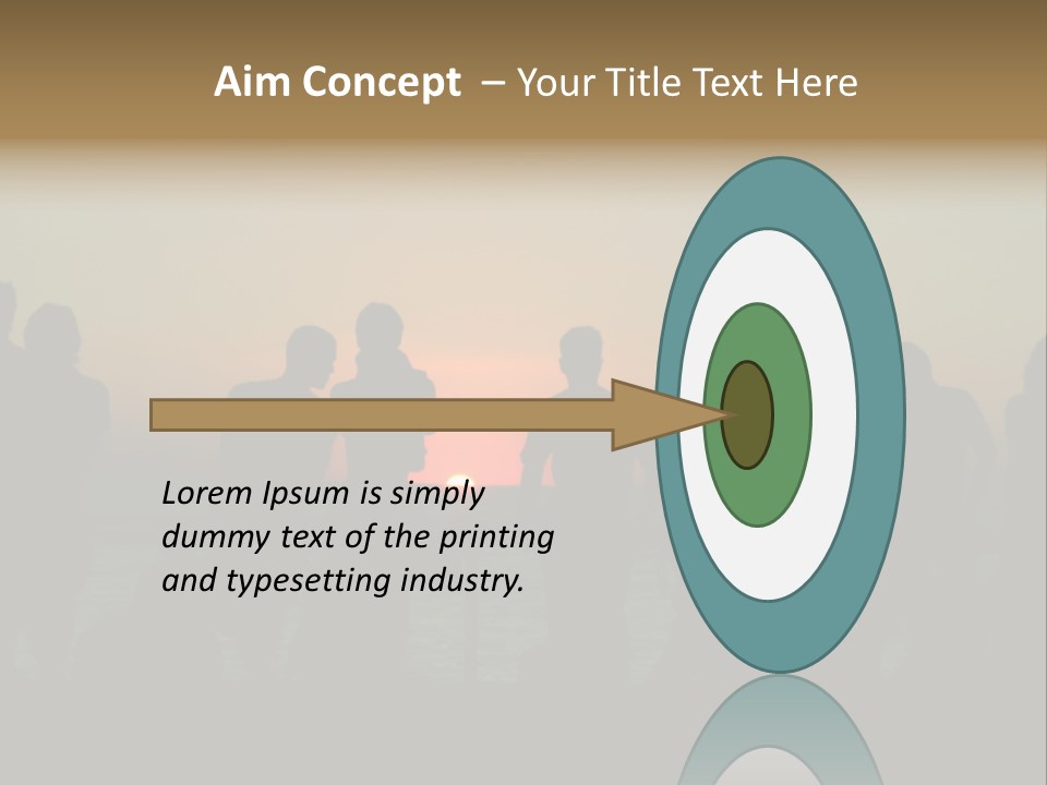 Sunset On The Sea PowerPoint Template