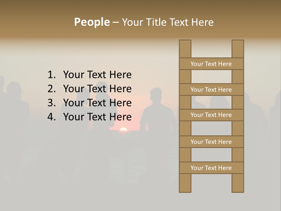 Sunset On The Sea PowerPoint Template