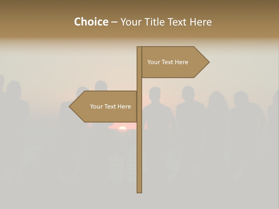 Sunset On The Sea PowerPoint Template