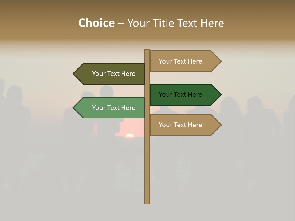 Sunset On The Sea PowerPoint Template
