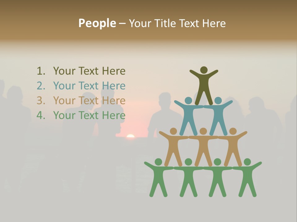 Sunset On The Sea PowerPoint Template