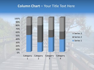 Seaside Boardwalk At Caloundra, Sunshine Coast, Australia PowerPoint Template