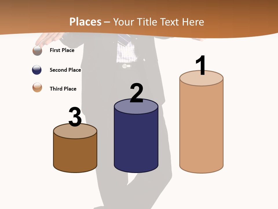 Young Businessman Shrugging Both Shoulders, In Gesture Of Doubtfulness And Confusion, Isolated On White. PowerPoint Template