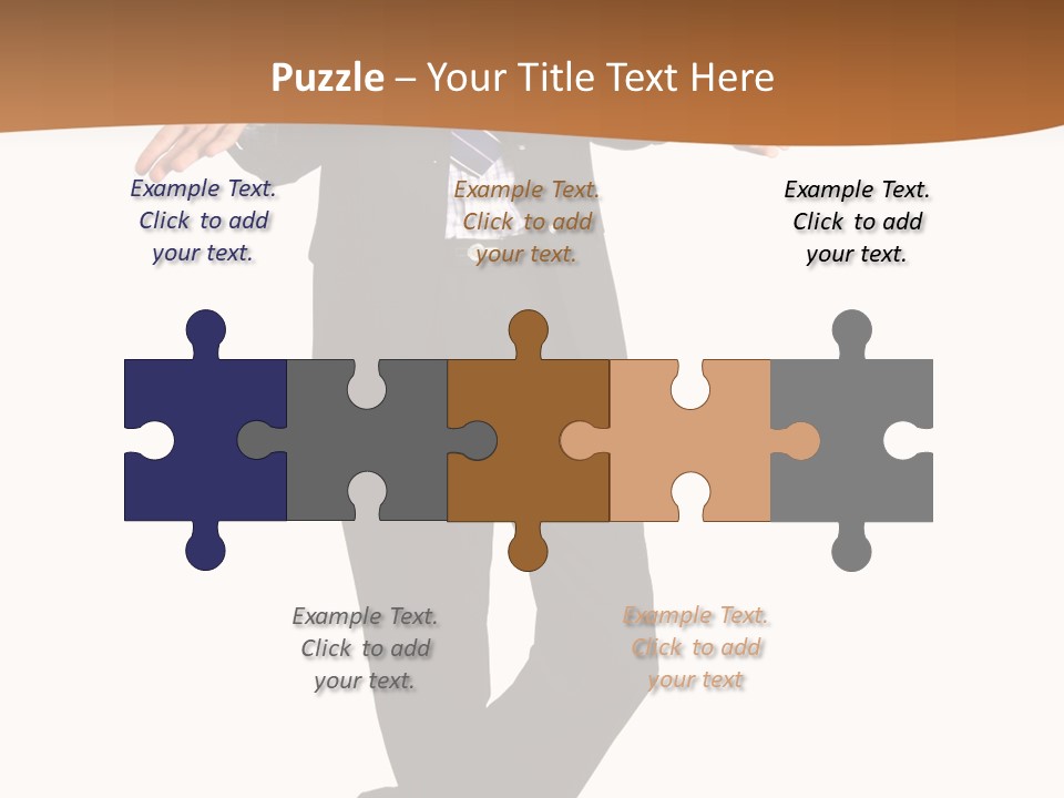 Young Businessman Shrugging Both Shoulders, In Gesture Of Doubtfulness And Confusion, Isolated On White. PowerPoint Template