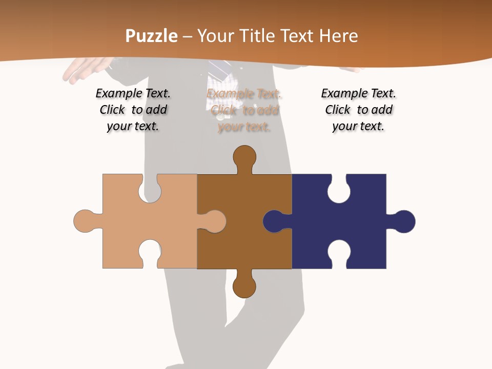 Young Businessman Shrugging Both Shoulders, In Gesture Of Doubtfulness And Confusion, Isolated On White. PowerPoint Template