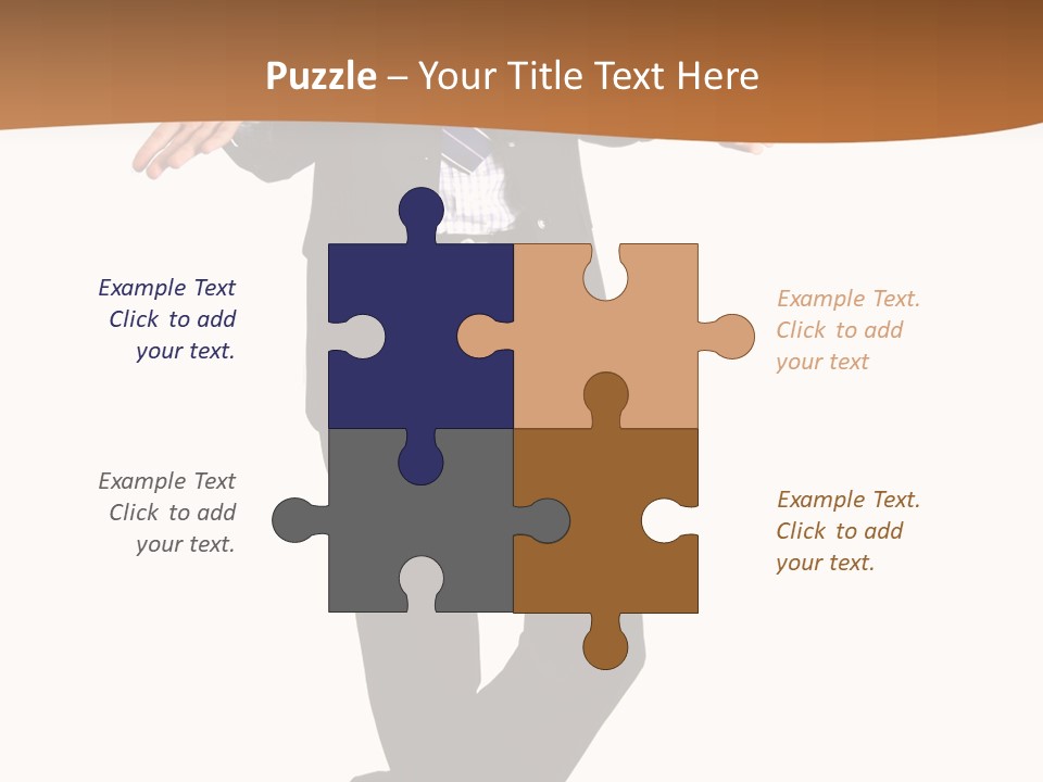 Young Businessman Shrugging Both Shoulders, In Gesture Of Doubtfulness And Confusion, Isolated On White. PowerPoint Template