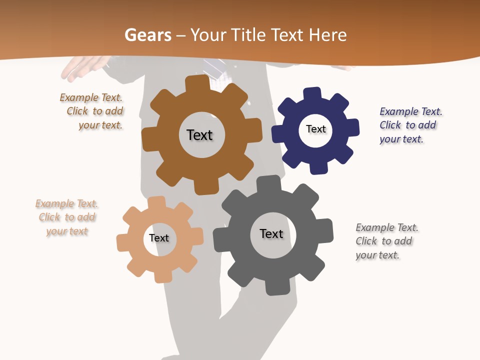 Young Businessman Shrugging Both Shoulders, In Gesture Of Doubtfulness And Confusion, Isolated On White. PowerPoint Template