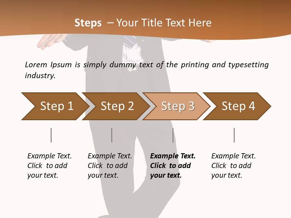 Young Businessman Shrugging Both Shoulders, In Gesture Of Doubtfulness And Confusion, Isolated On White. PowerPoint Template