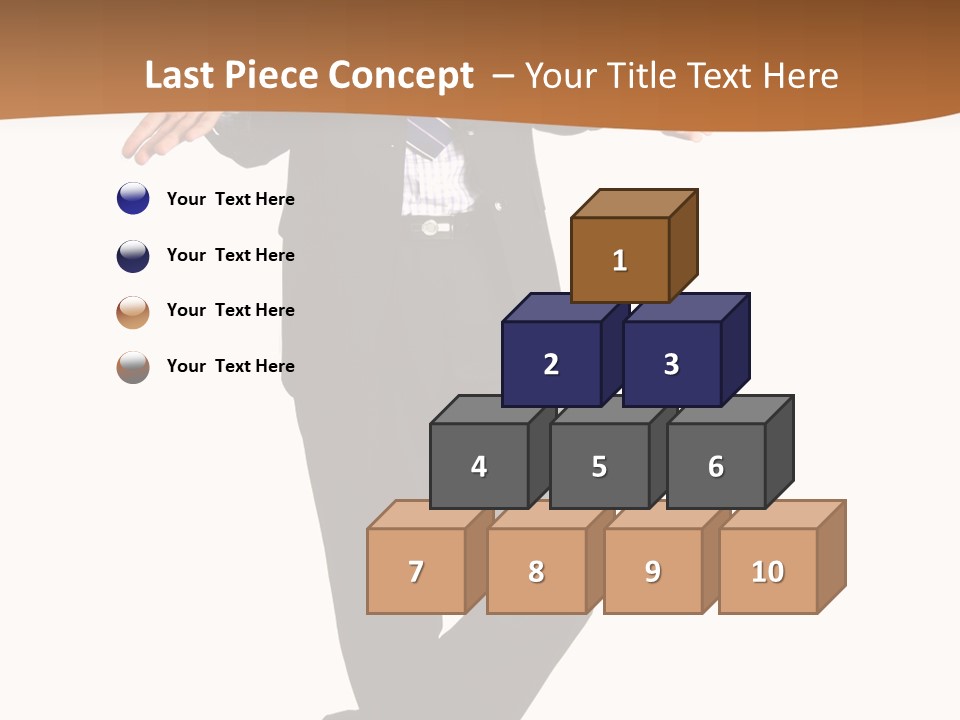 Young Businessman Shrugging Both Shoulders, In Gesture Of Doubtfulness And Confusion, Isolated On White. PowerPoint Template