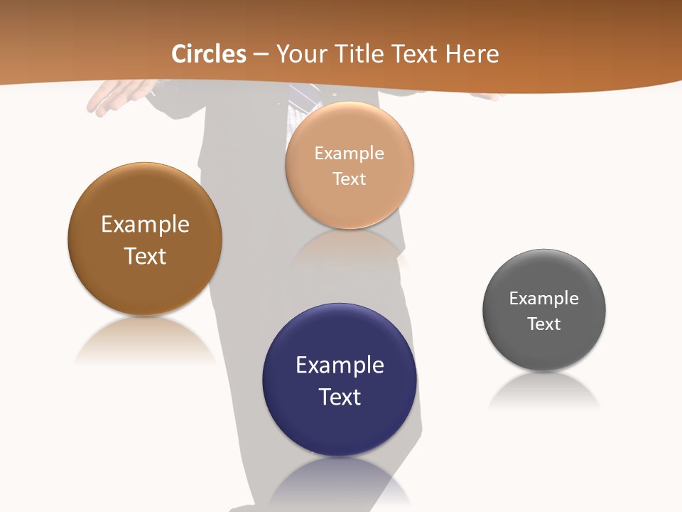 Young Businessman Shrugging Both Shoulders, In Gesture Of Doubtfulness And Confusion, Isolated On White. PowerPoint Template