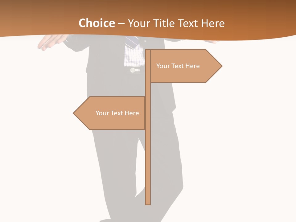 Young Businessman Shrugging Both Shoulders, In Gesture Of Doubtfulness And Confusion, Isolated On White. PowerPoint Template