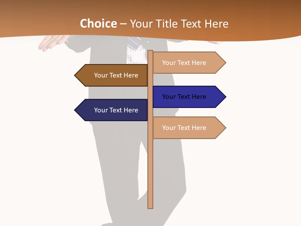 Young Businessman Shrugging Both Shoulders, In Gesture Of Doubtfulness And Confusion, Isolated On White. PowerPoint Template