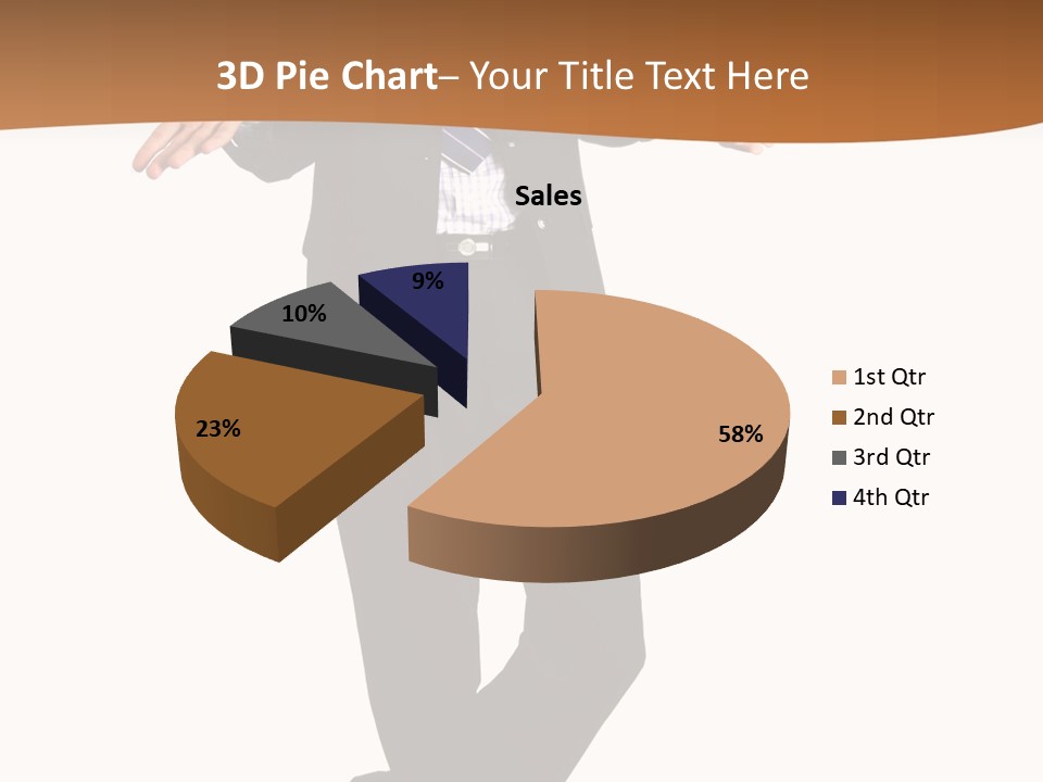 Young Businessman Shrugging Both Shoulders, In Gesture Of Doubtfulness And Confusion, Isolated On White. PowerPoint Template