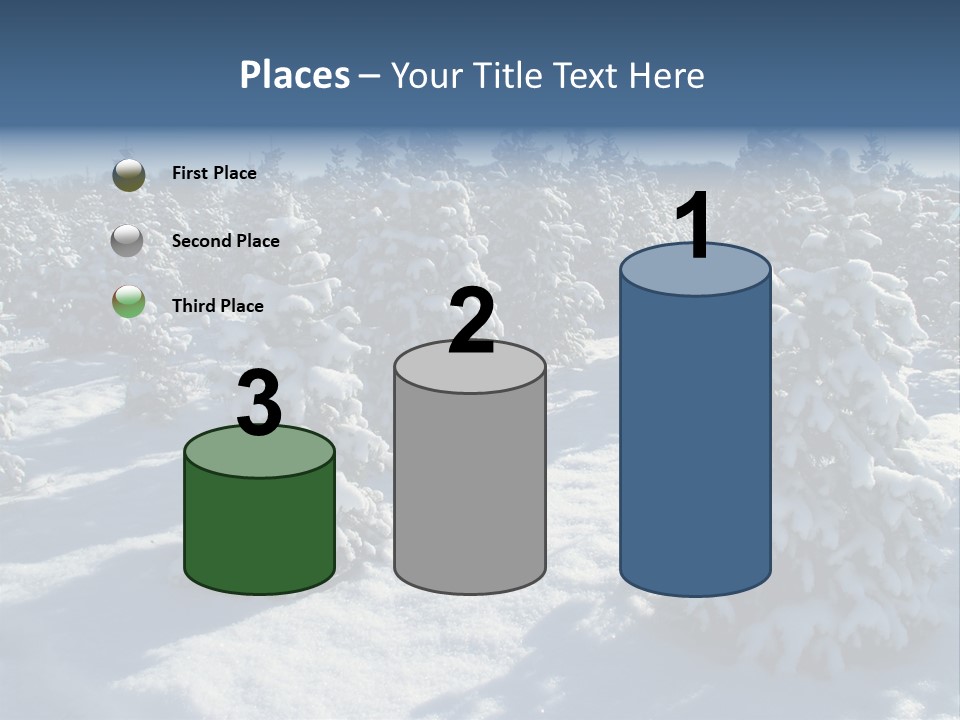 Snowy Pine Forest PowerPoint Template