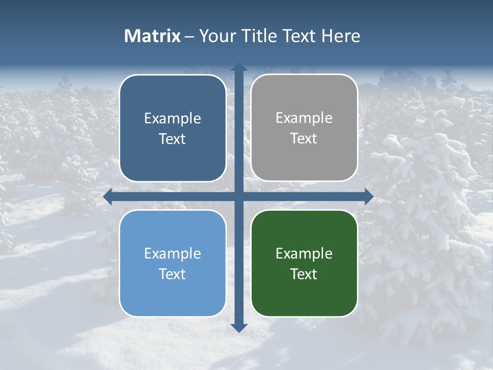 Snowy Pine Forest PowerPoint Template