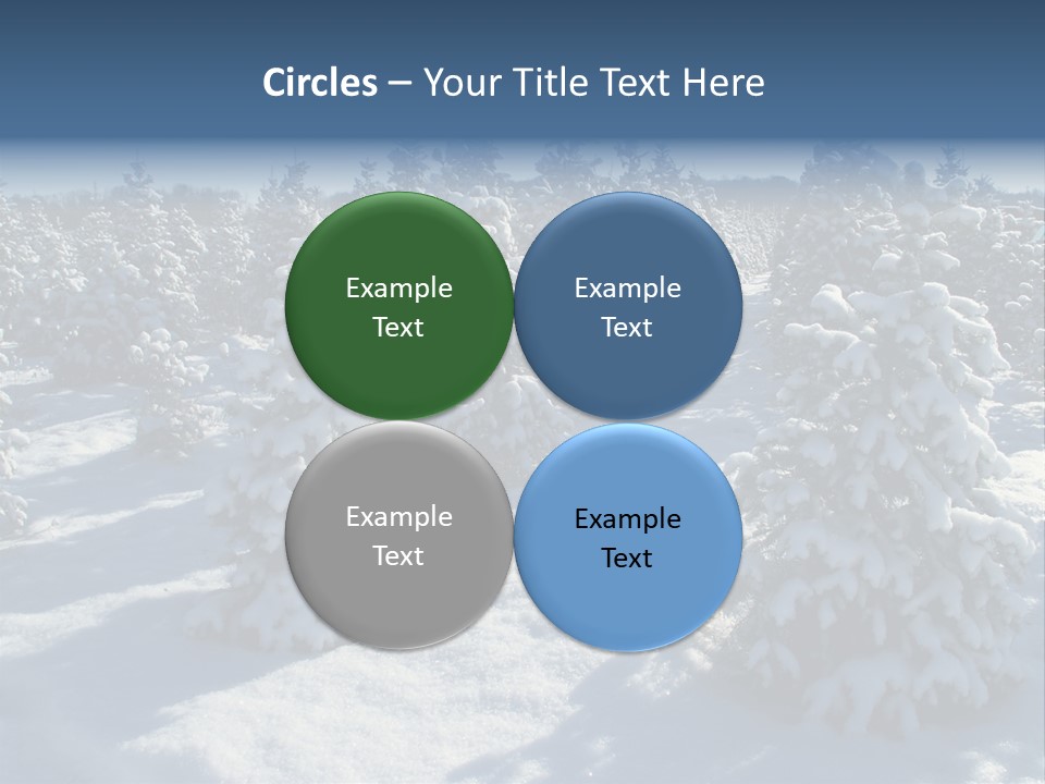 Snowy Pine Forest PowerPoint Template