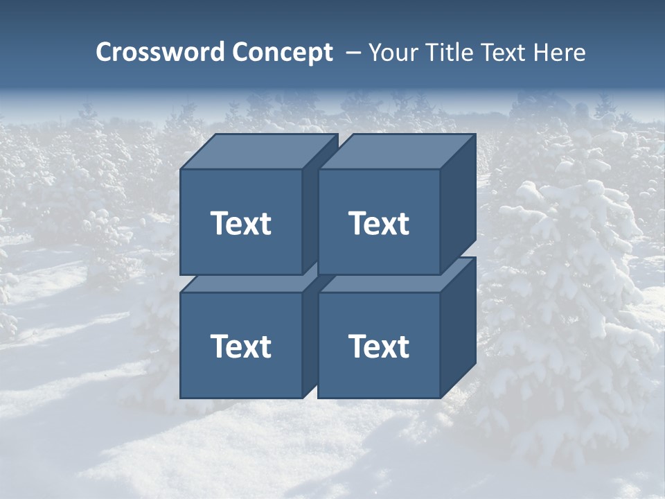 Snowy Pine Forest PowerPoint Template