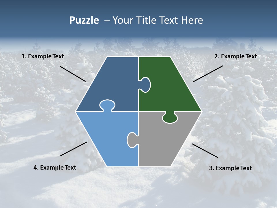 Snowy Pine Forest PowerPoint Template