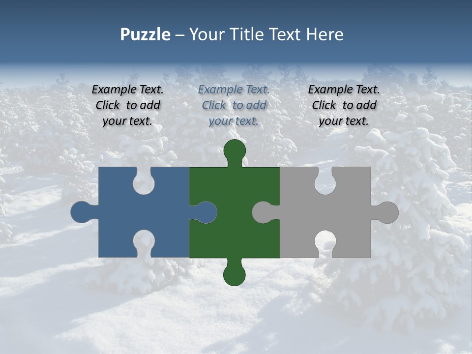 Snowy Pine Forest PowerPoint Template