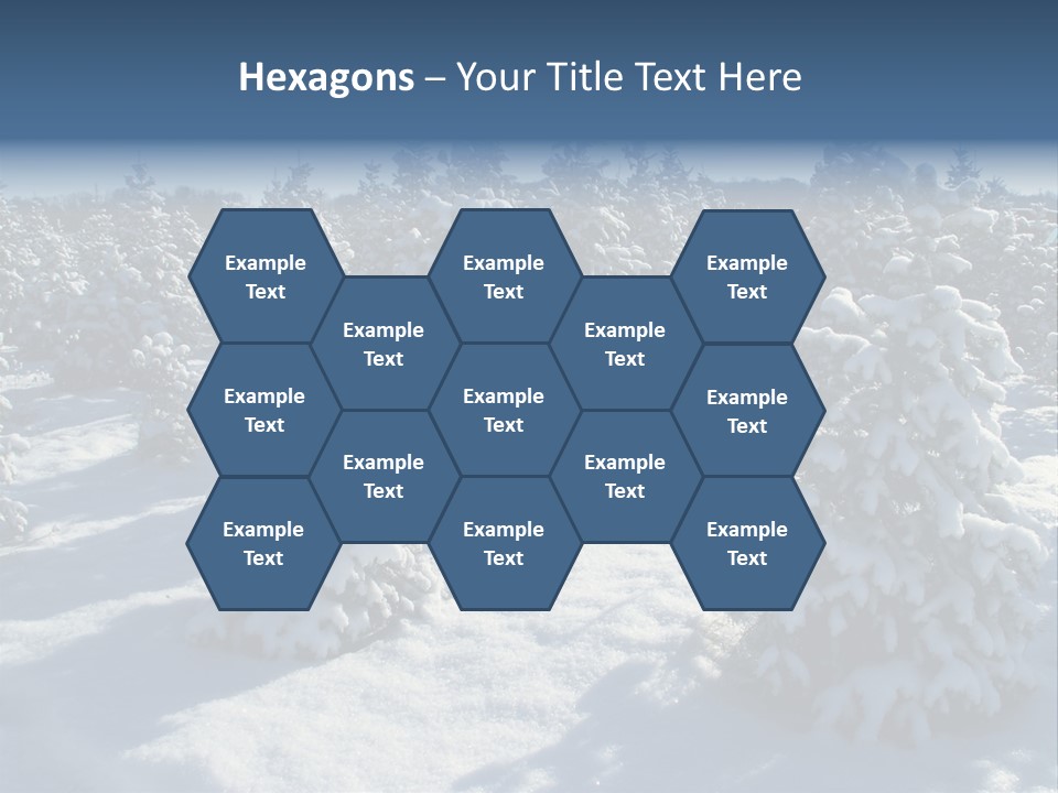 Snowy Pine Forest PowerPoint Template