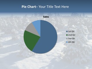 Snowy Pine Forest PowerPoint Template