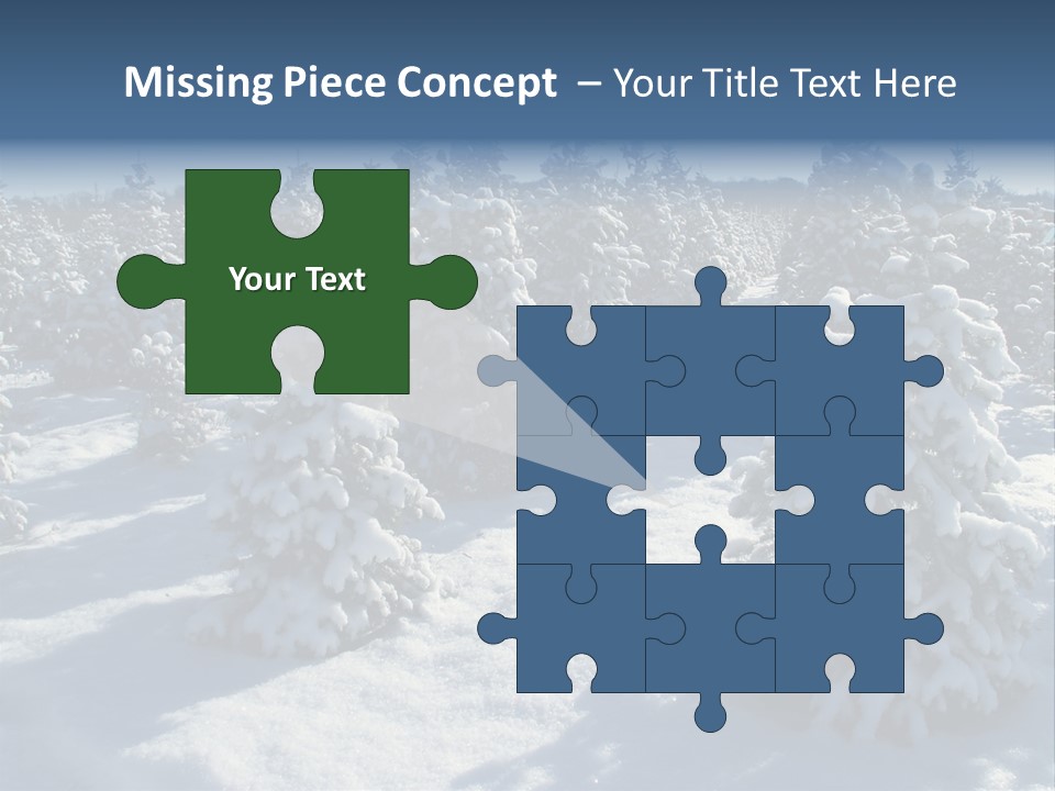Snowy Pine Forest PowerPoint Template