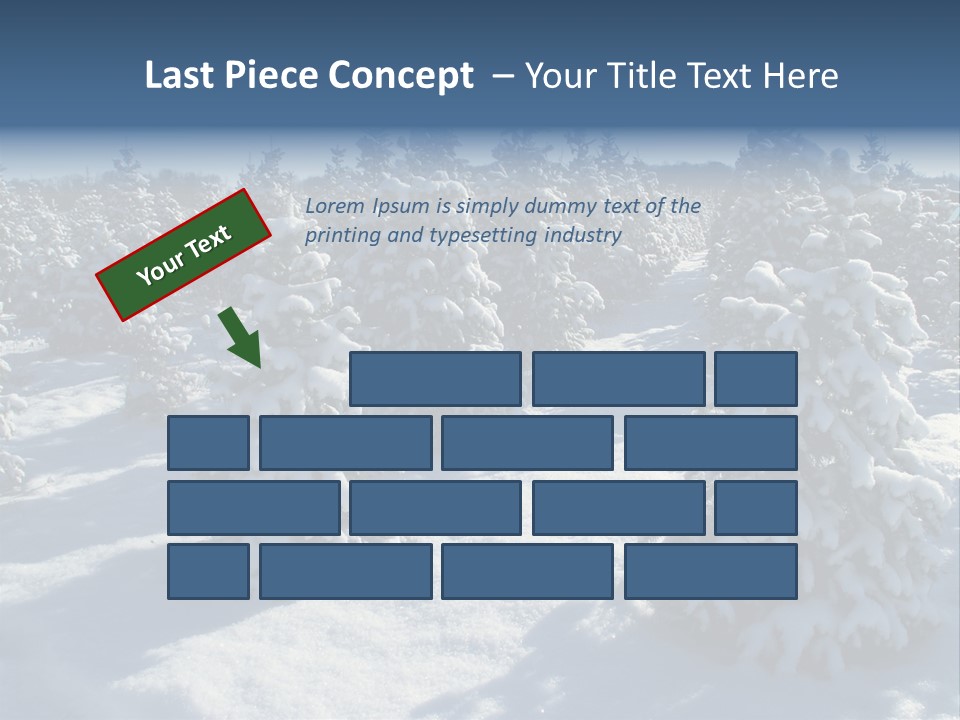 Snowy Pine Forest PowerPoint Template