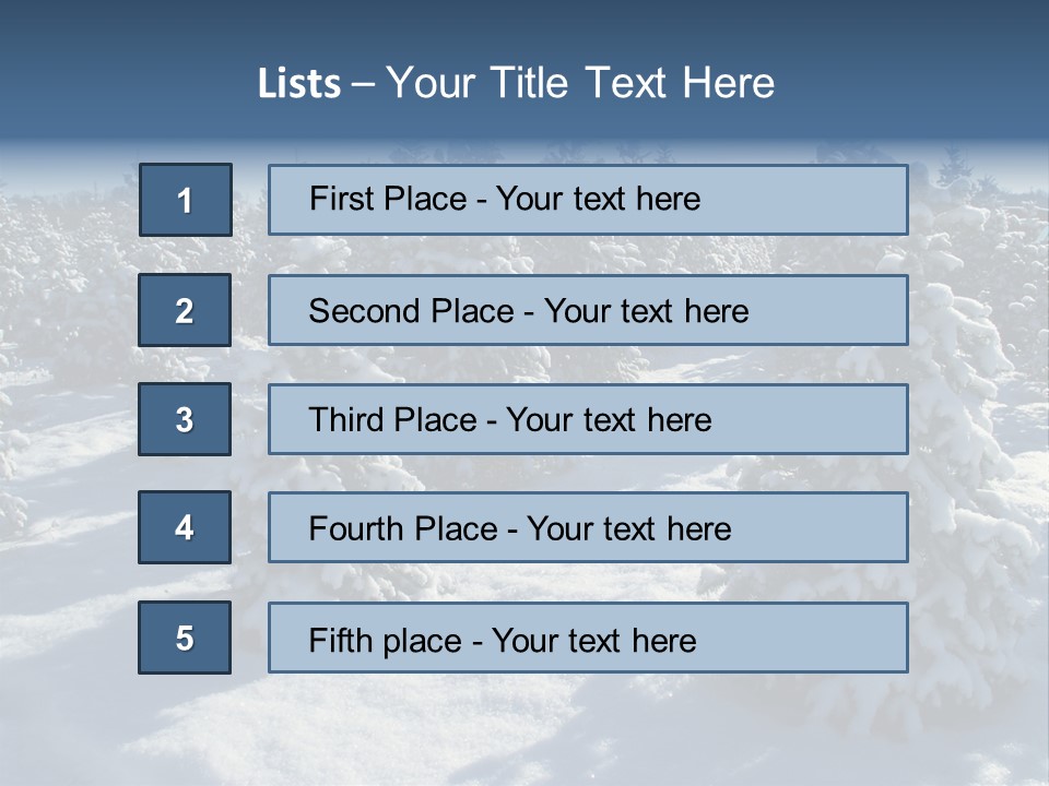 Snowy Pine Forest PowerPoint Template