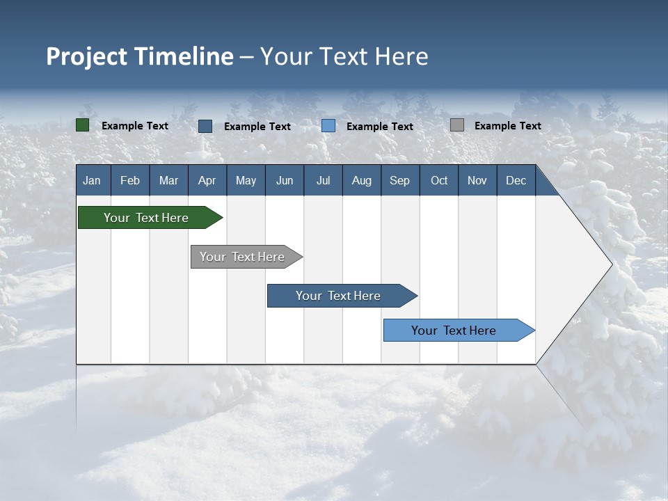 Snowy Pine Forest PowerPoint Template