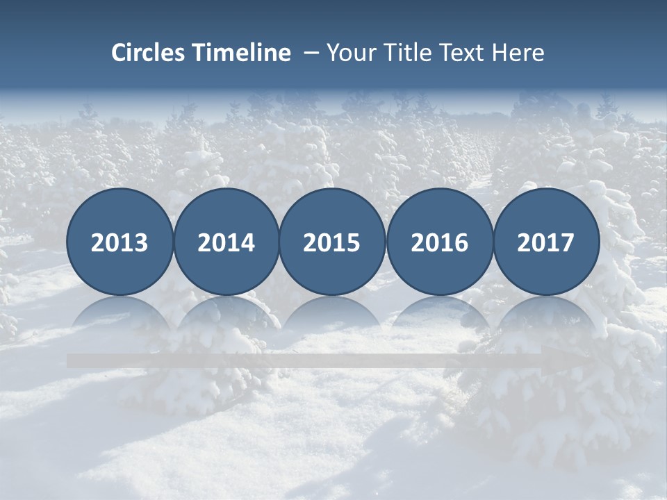 Snowy Pine Forest PowerPoint Template