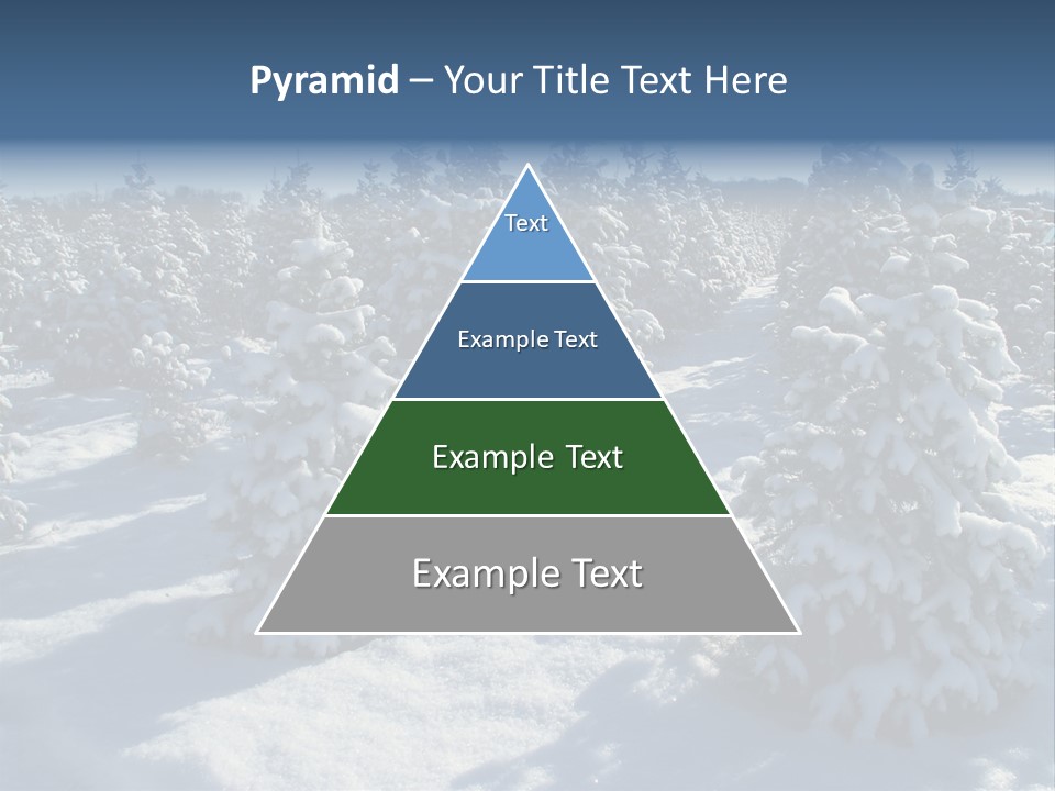 Snowy Pine Forest PowerPoint Template
