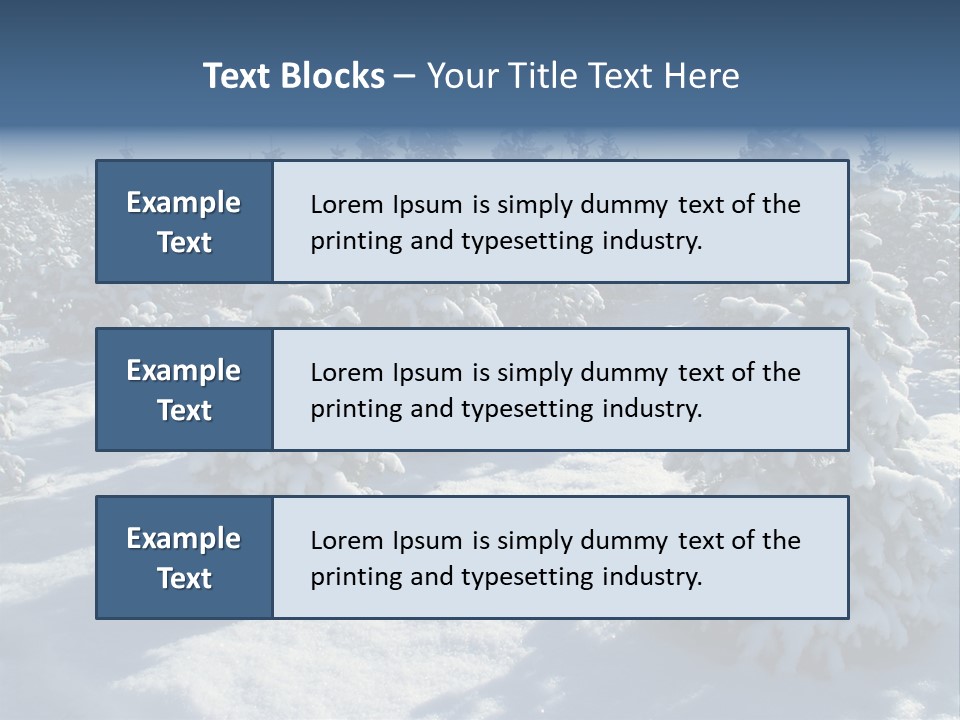 Snowy Pine Forest PowerPoint Template