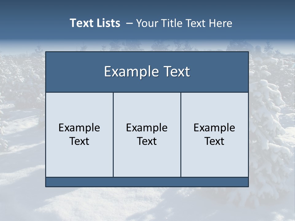 Snowy Pine Forest PowerPoint Template