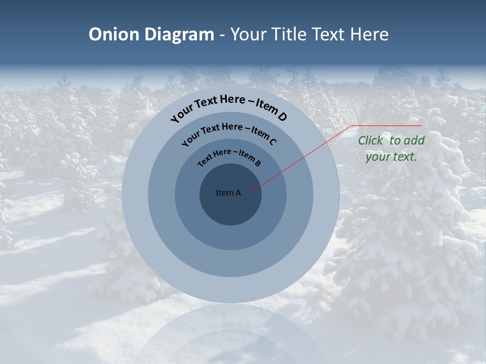 Snowy Pine Forest PowerPoint Template