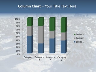 Snowy Pine Forest PowerPoint Template