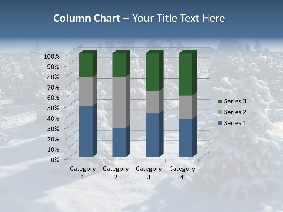 Snowy Pine Forest PowerPoint Template