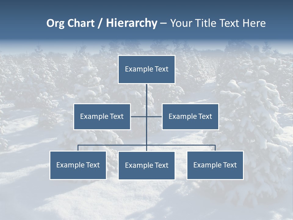 Snowy Pine Forest PowerPoint Template